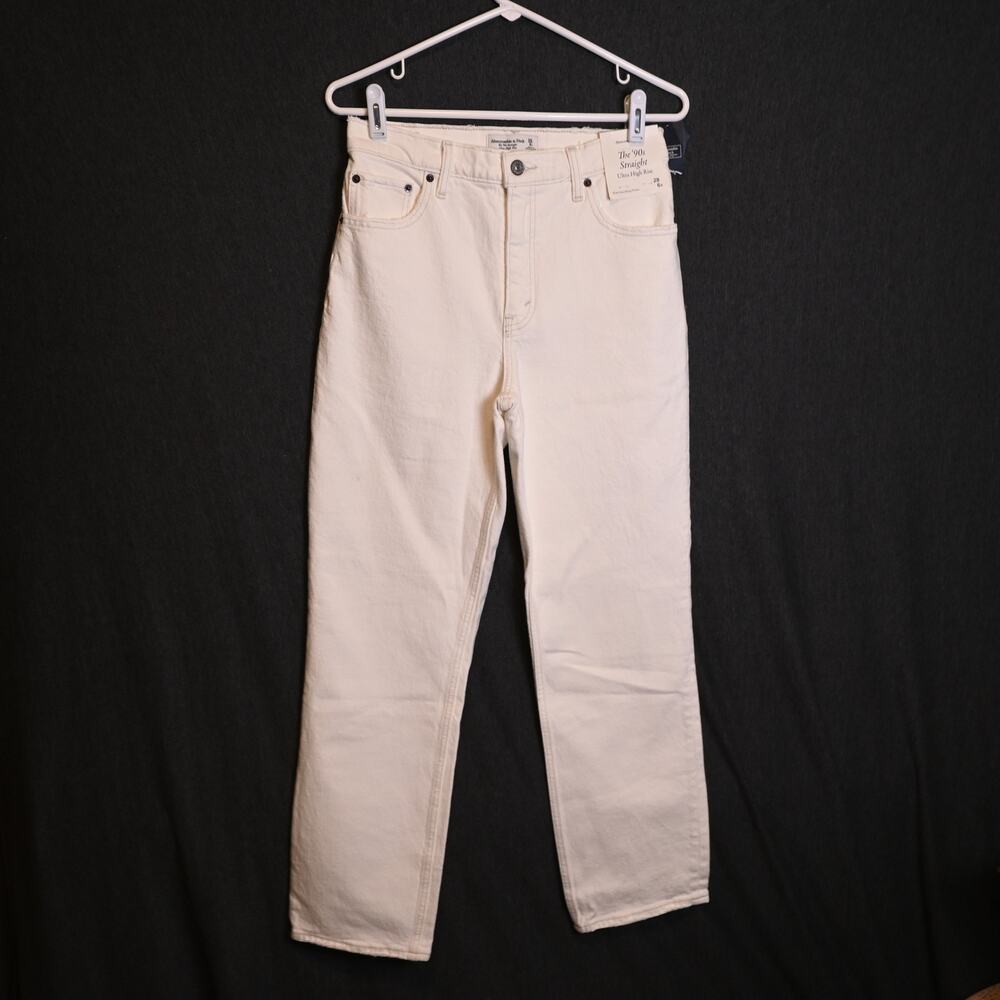 NEW Abercrombie & Fitch Women's 6S (28) 90's Straight Ultra High Rise Jeans NWT